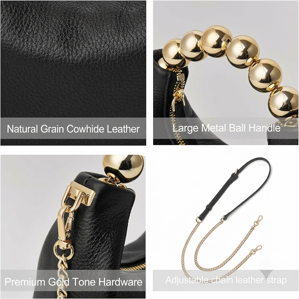 Vynt Gold Bead Clutch