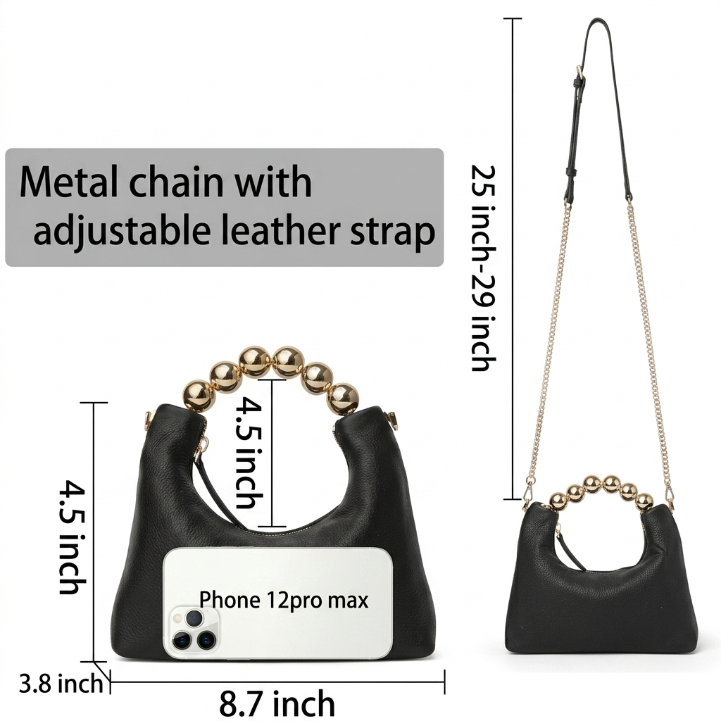 Vynt Gold Bead Clutch
