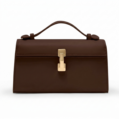 Vynt Velvet Brown Clutch